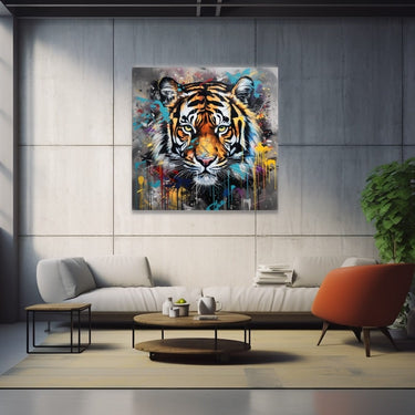 Tableau Tigre Graffiti